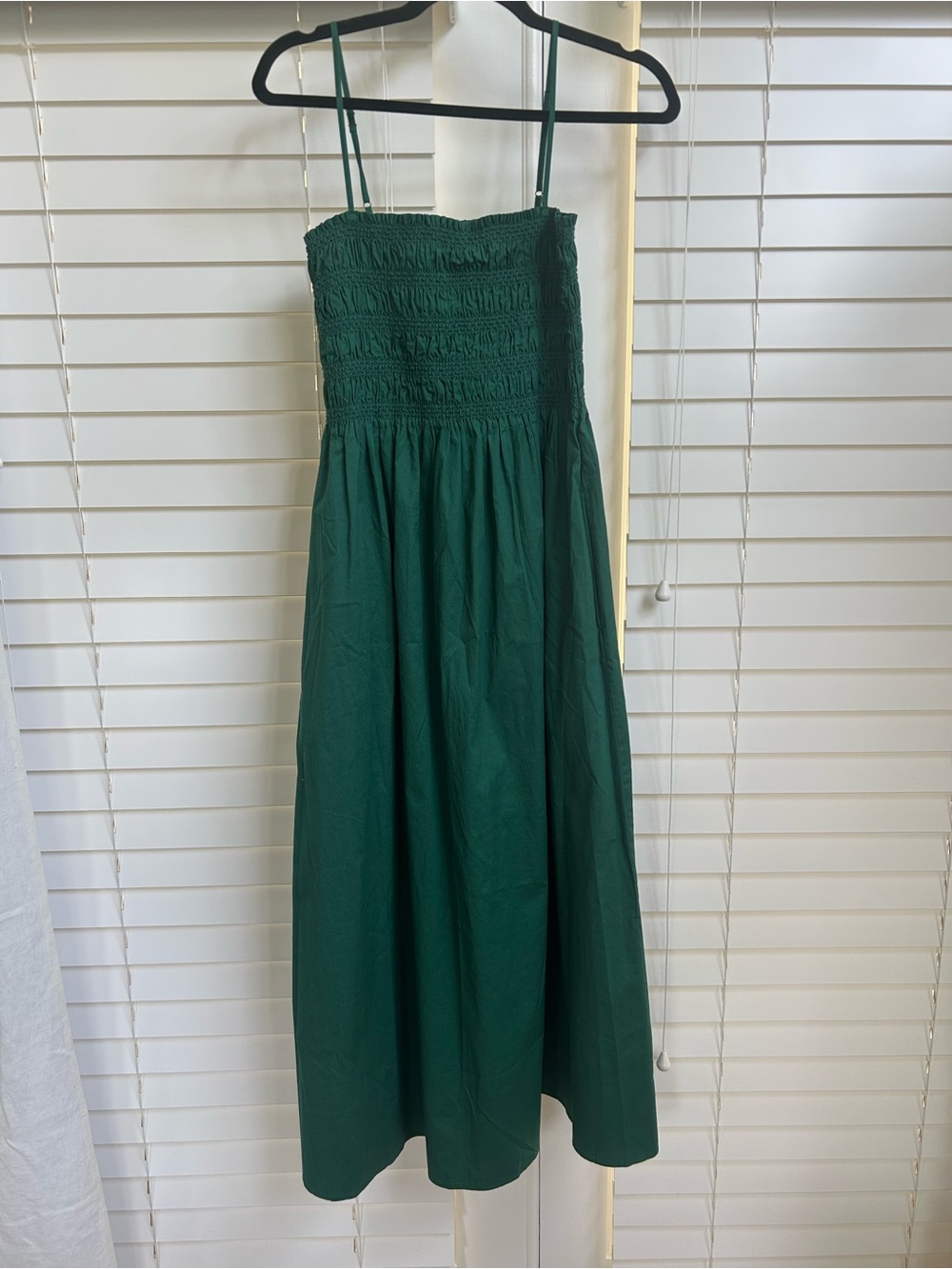 Smocked Green Midi Sundress